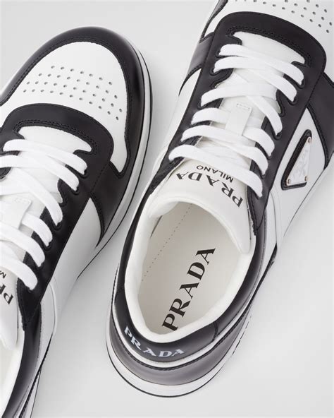 white men's prada sneakers|black and grey Prada sneakers.